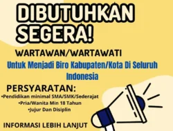 LOWONGAN JURNALIS/WARTAWAN di PT. DINDA MULTIMEDIA SAMPANG