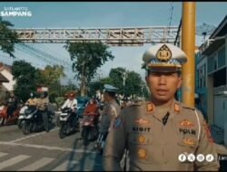 Satlantas Polres Sampang Gelar Sosialisasi Tertib Lalu Lintas Ke Pengguna Jalan