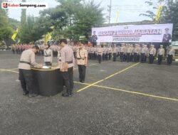 Upacara Sertijab Polres Sampang Berlangsung Khidmat, Kompol Dhany Resmi Jabat Waka Polres
