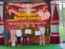 Gerakan Pengentasan Kemiskinan, Becak Listrik Presiden Prabowo Tiba di Sampang